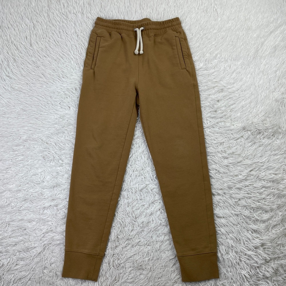 North Face Pants Mens Small Brown Heritage Patch Jogger Fleece Drawstring Men S